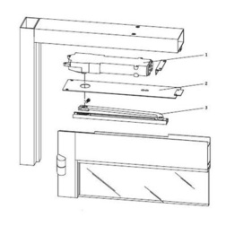 Dorma Slide Arm, Aluminum Door and Frame on Hinges-Complete Overhead Closer